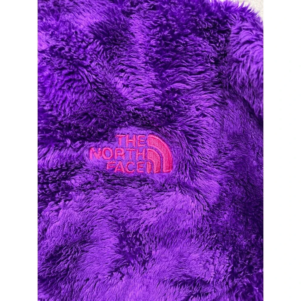 The North Face Girls Osito Fleece Jacket Purple Pink Full Zip Size L 14/16